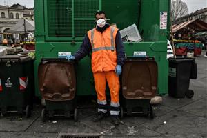 GARBAGE WORKERS ARE ON THE VIRUS FRONT LINES, TOO